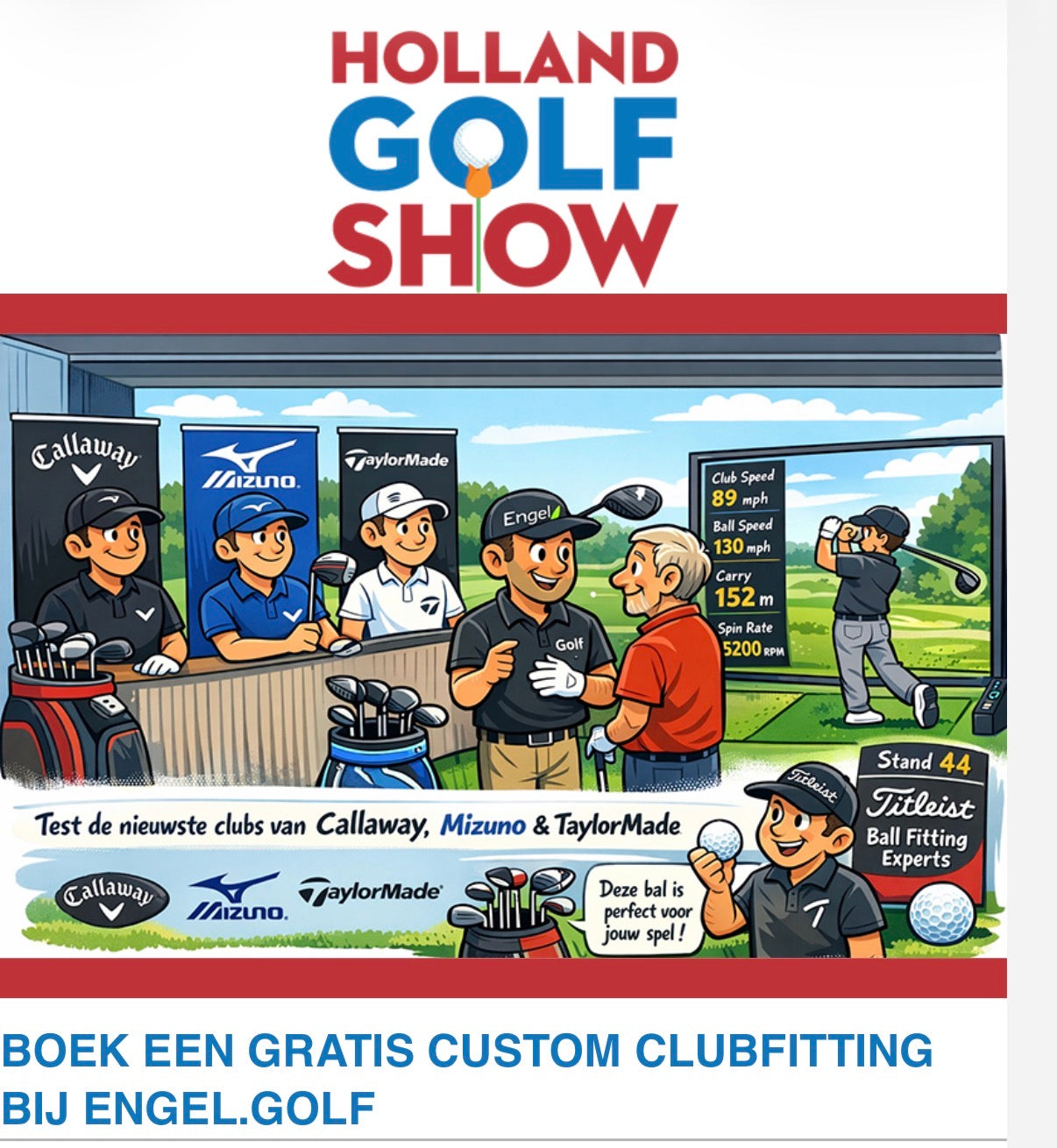 Engel.Golf staat groot op de Holland Golf Show