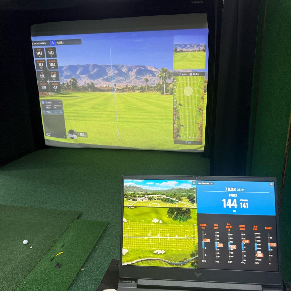 TrackMan spelen/trainen